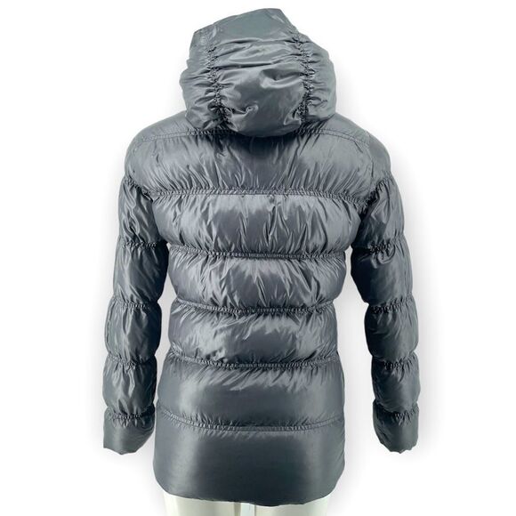 Marmot 650 Goose Down Fill Women’s Gray Full Zip Hooded Puffer Jacket Coat XS - Picture 13 of 16